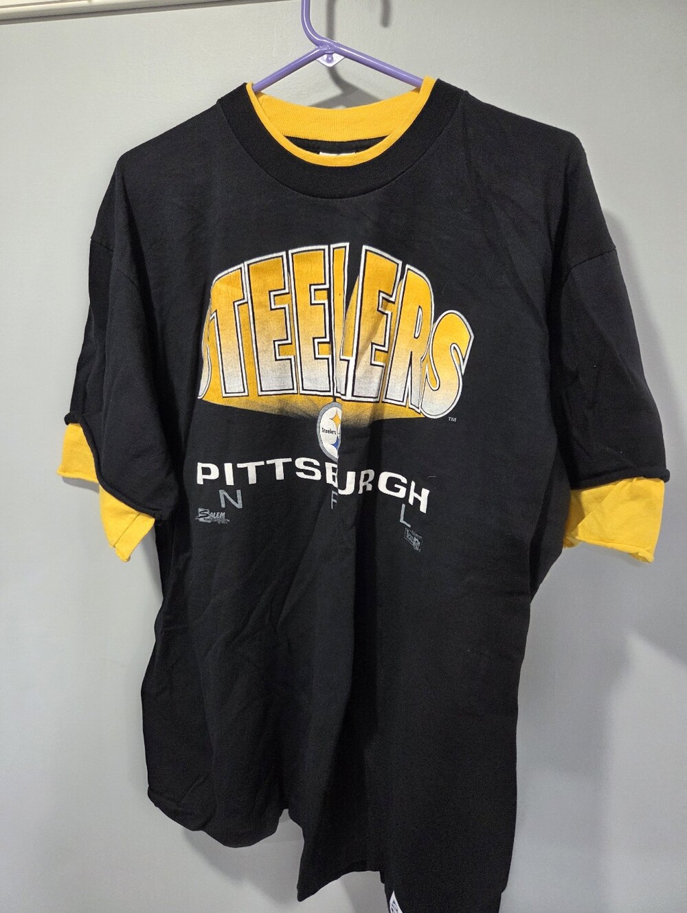 Vintage 1992 Salem Sportswear NFL Pittsburgh Steelers XL Graphic Shirt Made In T